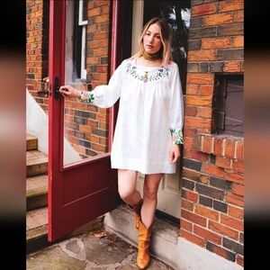 Honeybea Upcycled Embroidered Dress Medium